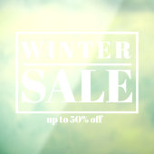 モダンな店舗のウィンターセール ウィンドウサイン (シート3)