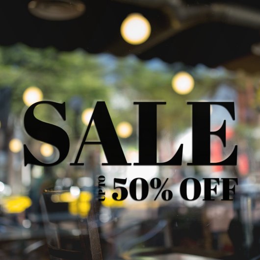 モダンな店舗のウィンドウセール ウィンドウサイン