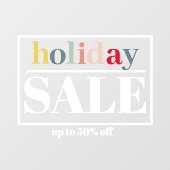 モダンな店舗のウィンドウホリデーセール ウィンドウサイン (シート)