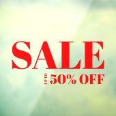 モダンな店舗の窓用セールオフウィンドウクリング ウィンドウサイン (シート3)