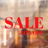 モダンな店舗の窓用セールオフウィンドウクリング ウィンドウサイン (シート2)