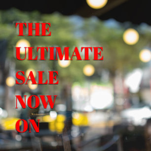 モダンな店舗の窓用フィルム セール ウィンドウ クリング ウィンドウサイン