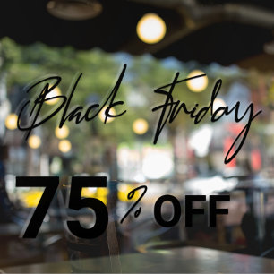 モダンな店舗の窓用ブラックフライデーセール窓用フィルム ウィンドウサイン