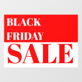 モダンな店舗の窓用ブラックフライデーセール窓貼り ウィンドウサイン (シート)