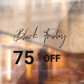 モダンな店舗の窓用ブラックフライデーセール ウィンドウクリング ウィンドウサイン (シート2)