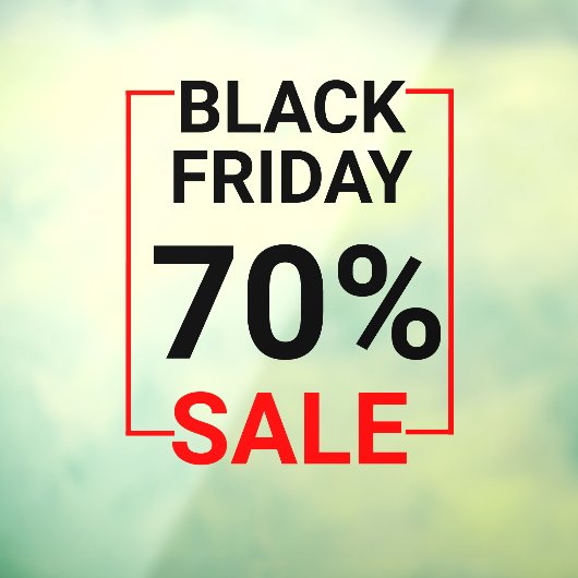 モダンな店舗の窓用ブラックフライデーセール ウィンドウクリング ウィンドウサイン (シート3)