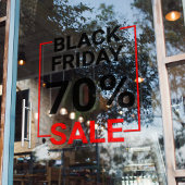 モダンな店舗の窓用ブラックフライデーセール ウィンドウクリング ウィンドウサイン