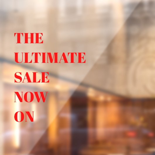 モダンな店舗の窓用販売用ウィンドウクリング ウィンドウサイン (シート2)