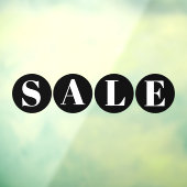 モダンな店舗窓ガラス 販売 黒窓フィルム ウィンドウサイン (シート3)