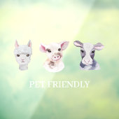 モダンな店舗窓口 ペットに優しい楽しい窓フィルム ウィンドウサイン (シート3)