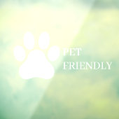 モダンな店舗窓口 ペットに優しい窓用フィルム ウィンドウサイン (シート3)