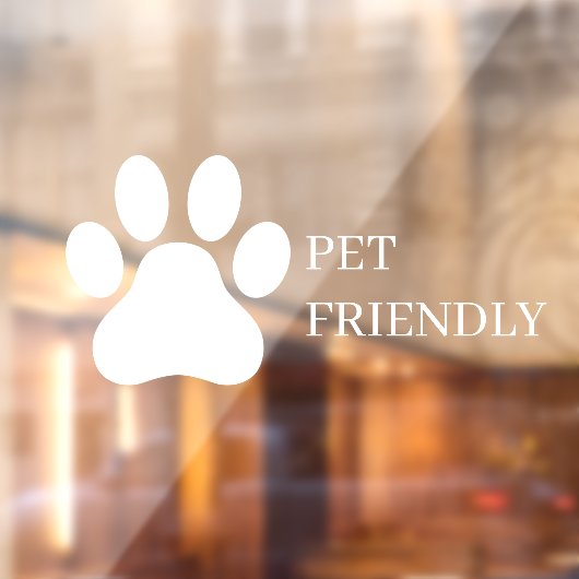 モダンな店舗窓口 ペットに優しい窓用フィルム ウィンドウサイン (シート2)