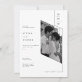 モダンな建築写真の結婚式招待状 招待状 (正面)