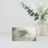 モダンな建築 名刺 (スタンド正面)