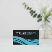 モダンな建設業カード 名刺 (スタンド正面)