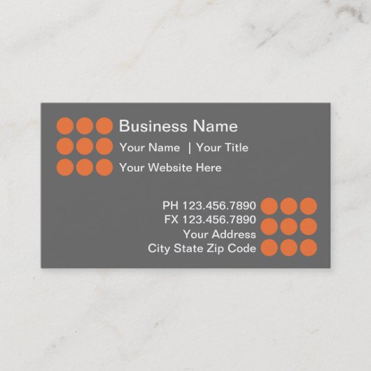 モダンな建設業カード 名刺 (正面)