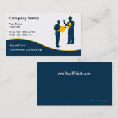 モダンな建設業カード 名刺 (正面/裏面)