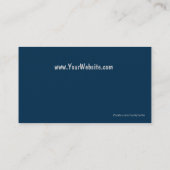 モダンな建設業カード 名刺 (裏面)