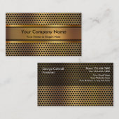 モダンな建設業カード 名刺 (正面/裏面)