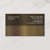 モダンな建設業カード 名刺 (裏面)