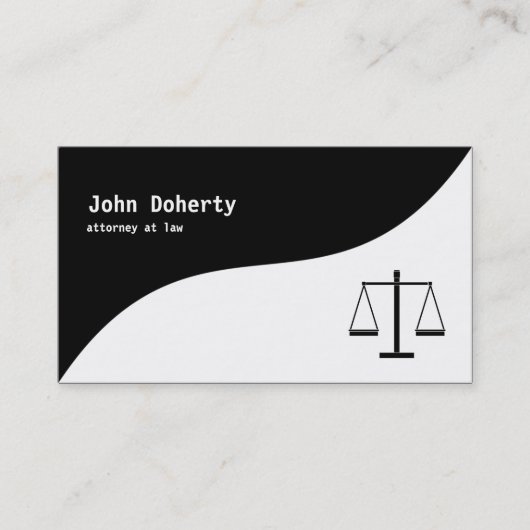 モダンな弁護士 名刺 (正面)