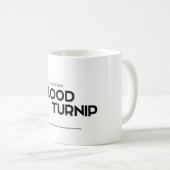 モダンな引用文: 血を出します、カブ コーヒーマグカップ (正面右)