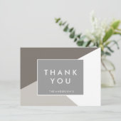 モダンな形のサンキューカード | グリーティングカード 招待状 (スタンド正面)