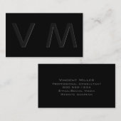 モダンな影のモノグラム2 名刺 (正面/裏面)