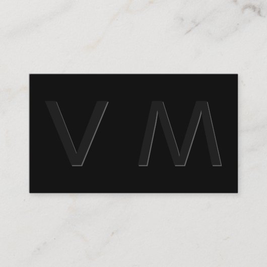 モダンな影のモノグラム2 名刺 (正面)