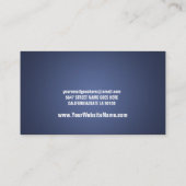 モダンな影響の名刺 名刺 (裏面)