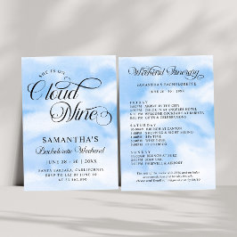 モダンな彼女のクラウド9バチェロレッテウィークエンド 招待状