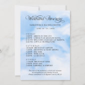 モダンな彼女のクラウド9バチェロレッテウィークエンド 招待状 (裏面)