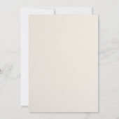 モダンな性別発表 | ミニマルな性別発表 招待状 (裏面)