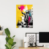 モダンな情感あふれる子供時代のバルーン ウォールアート (ホームオフィス)