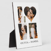 モダンな愛のハート写真インスタグラムバレンタインデー フォトプラーク (側面)