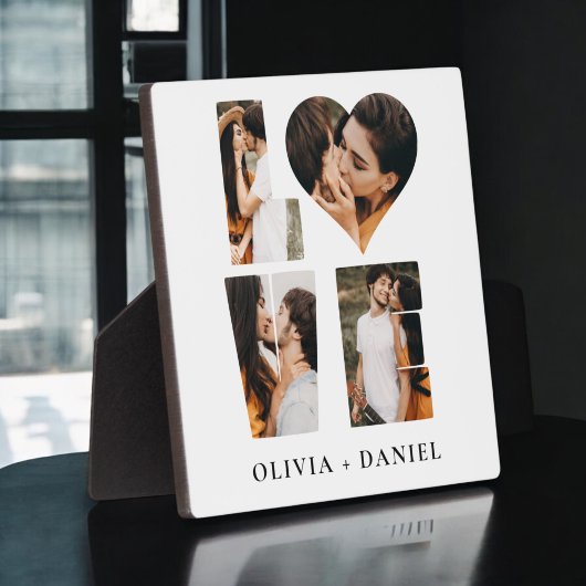 モダンな愛のハート写真インスタグラムバレンタインデー フォトプラーク
