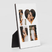 モダンな愛のハート写真インスタグラムバレンタインデー フォトプラーク (側面)