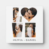 モダンな愛のハート写真インスタグラムバレンタインデー フォトプラーク (正面)