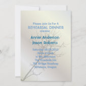 モダンな愛の鳥が紡ぐラスティックなカントリーウェディング 招待状 (裏面)