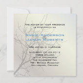 モダンな愛の鳥が紡ぐラスティックなカントリーウェディング 招待状 (裏面)