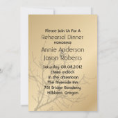 モダンな愛の鳥たちによるラスティックカントリーウェディング 招待状 (裏面)