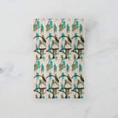 モダンな感謝の手紙をアップグレード サンキューカード (内部)