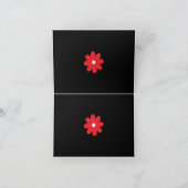 モダンな感謝の手紙をレベルアップ サンキューカード (内部)
