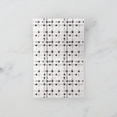 モダンな感謝の手紙をレベルアップ サンキューカード (内部)