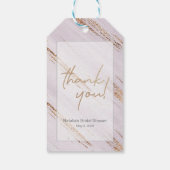 モダンな感謝の気持ちを表す ブライダルシャワー ギフトタグ (裏面)