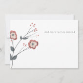 モダンな感謝を伝えるウェディングフォトコラージュカード サンキューカード (裏面)