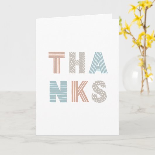 モダンな感謝を表すタイポグラフィ。太い文字のありがとう カード (黄色い花)