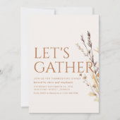 モダンな感謝祭のパーティー招待状 招待状 (正面)