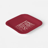 モダンな感謝祭の食事 ペーパープレート (傾斜あり)