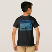 モダンな戦艦、"USS Wisconsin"、ニューヨーク、米国 Tシャツ (裏面フル)